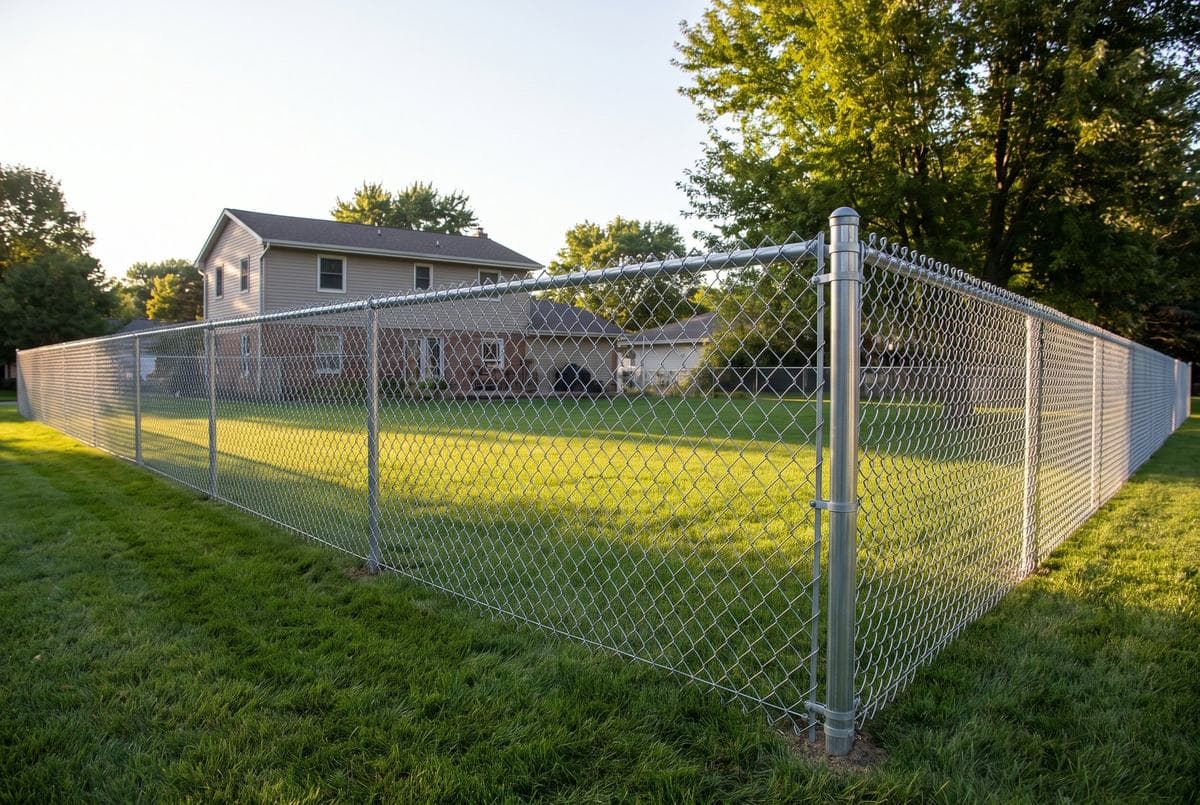 Chain link fence