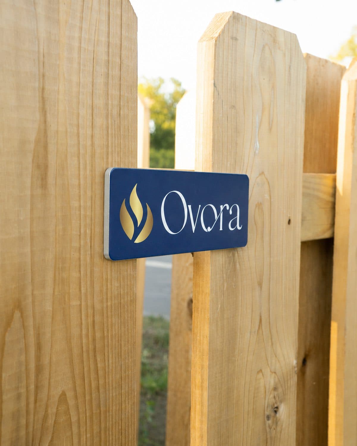Close detail of cedar fence pickets installed by Ovora Outdoor in west Wichita