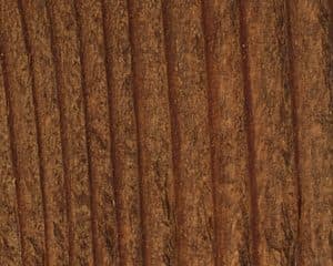Wood Defender Leatherwood stain shown on cedar