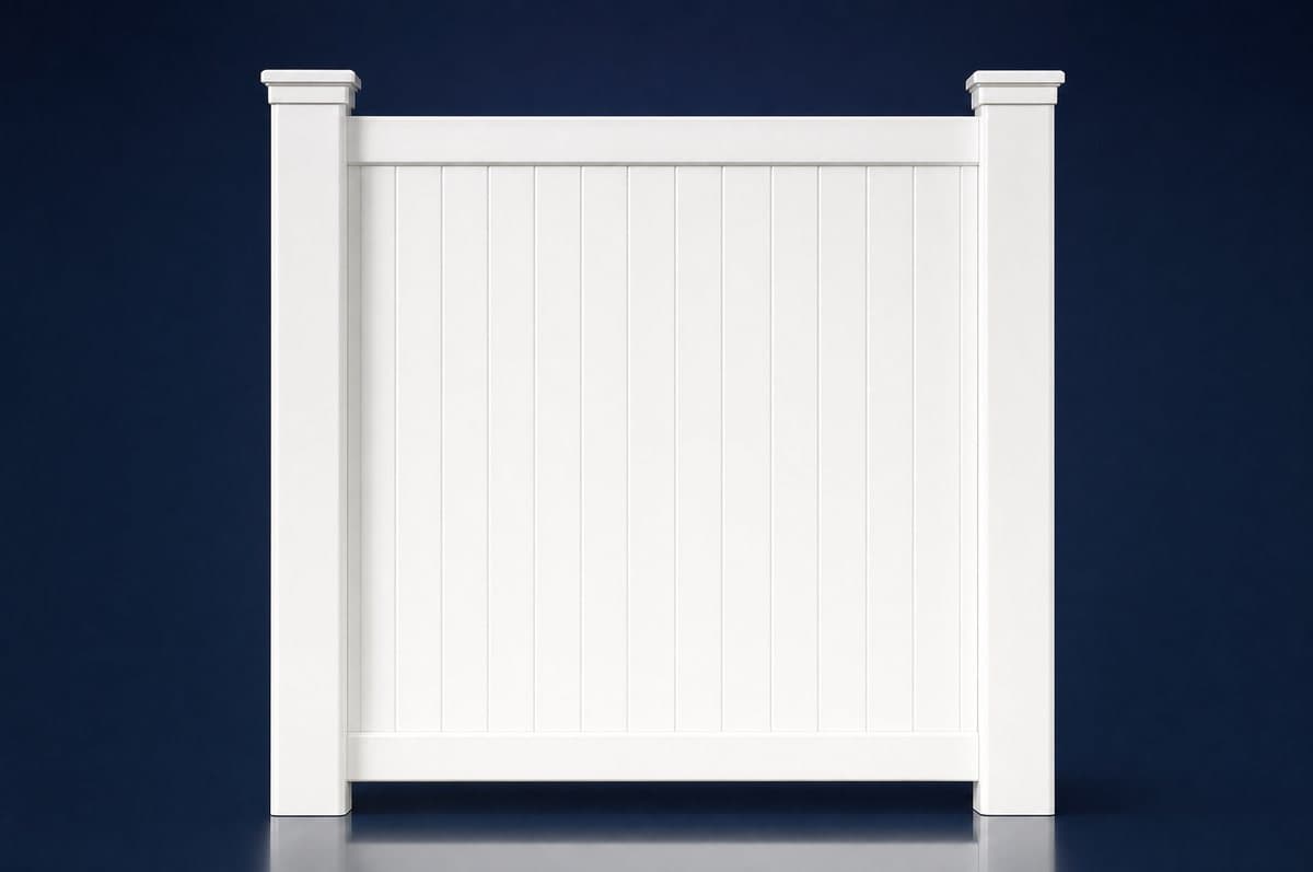 Vinyl privacy fence style
